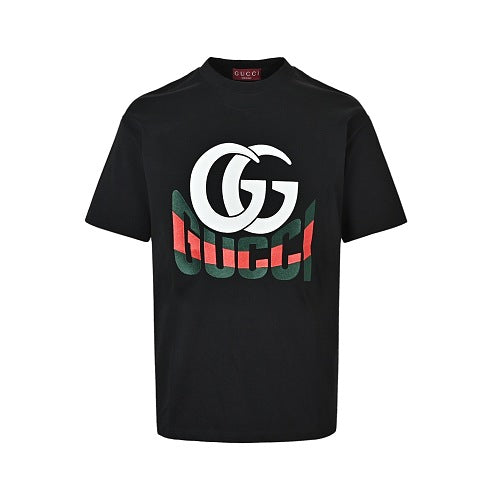 Gucci GG Logo Print Crew-Neck T-Shirt