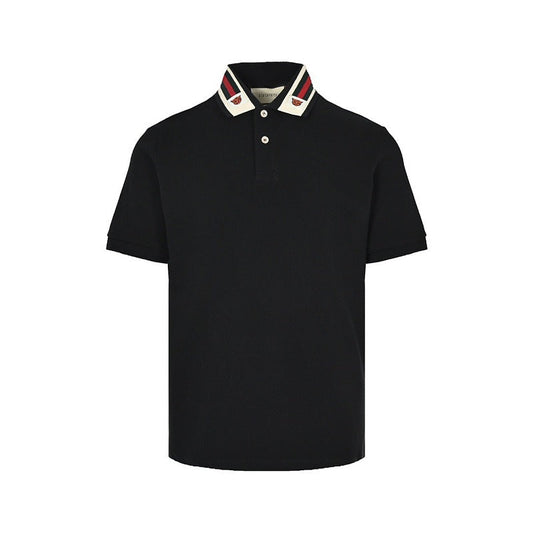 Gucci Web Stripe Collar Polo Shirt