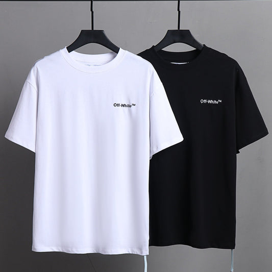 OFF-Whlte Arrow Logo Cotton T-shirt#1005