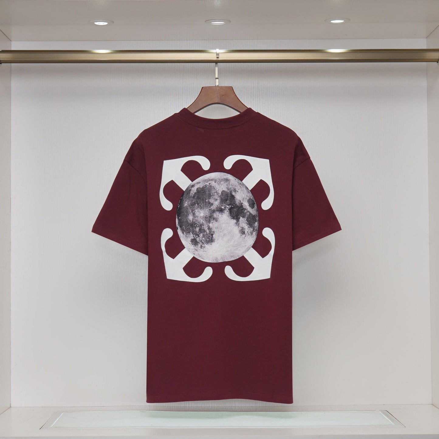 OFF-Whlte Arrow Logo Cotton T-shirt