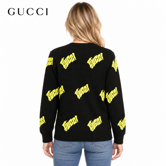 Gucci Unisex Jacquard Crewneck Sweater