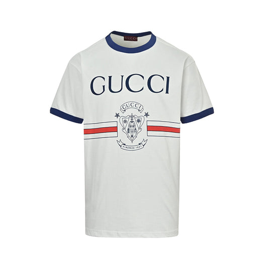 Gucci 1921 Crest Logo Ringer T-Shirt