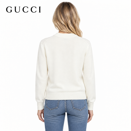 Gucci Unisex Jacquard Striped Crewneck Sweater