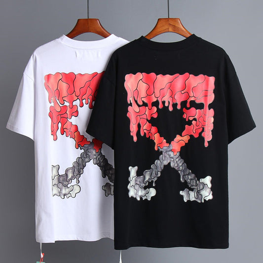 OFF-Whlte Arrow Logo Cotton T-shirt