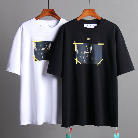 OFF-Whlte Arrow Logo Cotton T-shirt