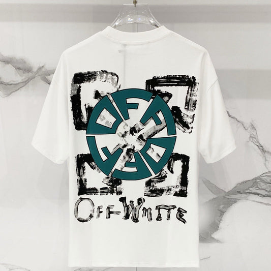 OFF-Whlte Arrow logo print T-shirt #97