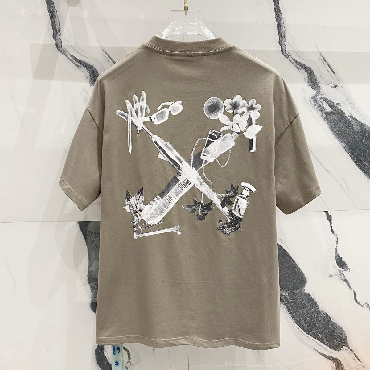OFF-Whlte Arrow Logo Cotton T-shirt#1050