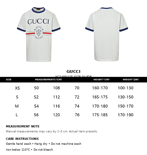 Gucci 1921 Crest Logo Ringer T-Shirt