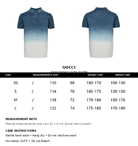 Gucci GG Jacquard Gradient Knit Polo Shirt