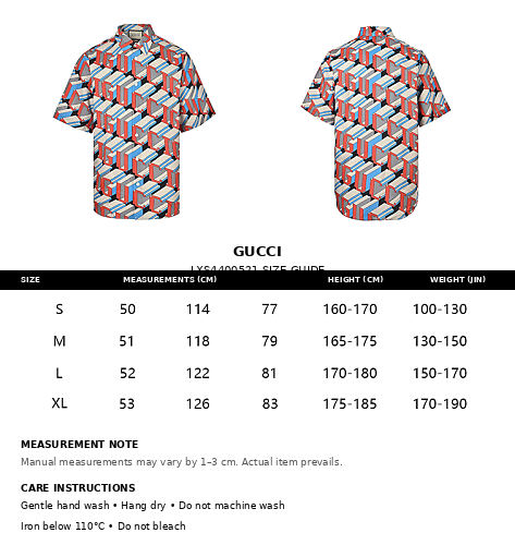Gucci 3D Letter Allover Print Short-Sleeve Shirt