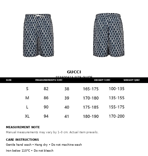 Gucci Allover Letter Print Swim Shorts in Navy
