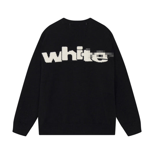 OFF-Whlte Intarsia Knit Sweater#2