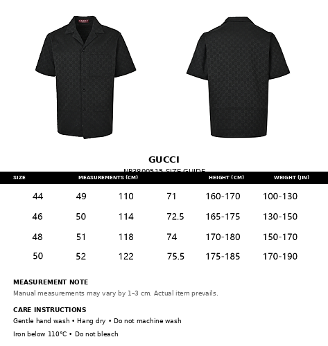 Gucci GG Monogram Jacquard Camp Collar Short-Sleeve Shirt