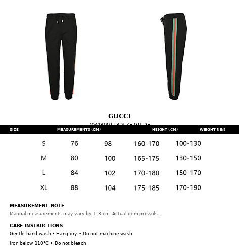 Gucci GG Monogram Web Stripe Jogger Pants