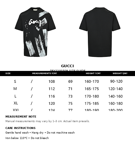 Gucci Brushstroke Graffiti T-Shirt