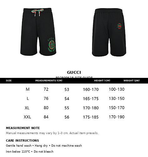 Gucci Crest Embroidered Shorts
