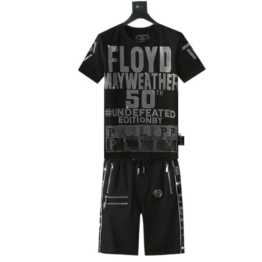 PP new letter diamond men's suit