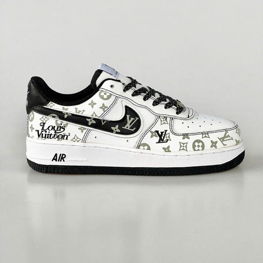 Louis Vuitton x Nike Air Force 1 Monogram Black Edition (Custom)