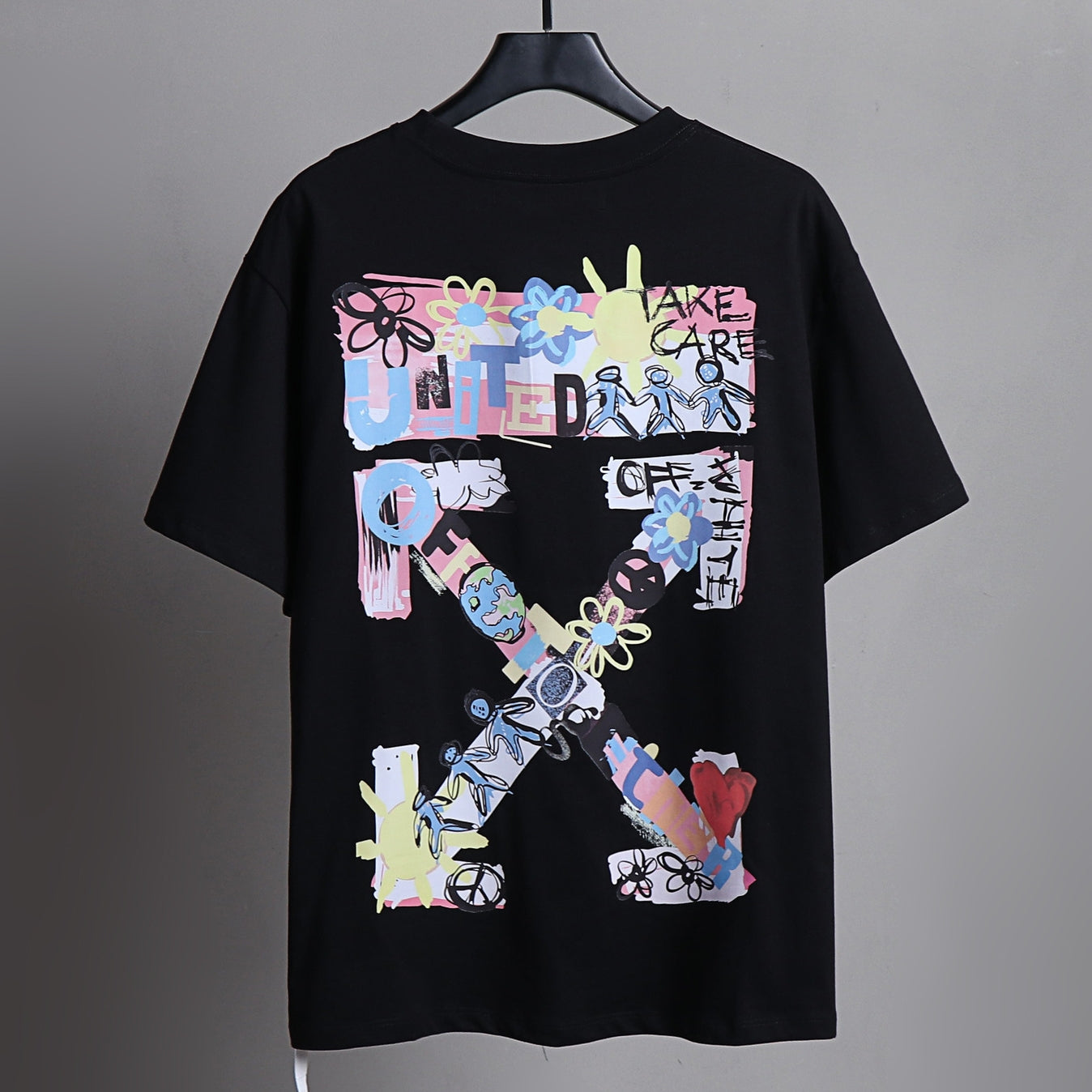 OFF-Whlte Arrow logo print T-shirt#85
