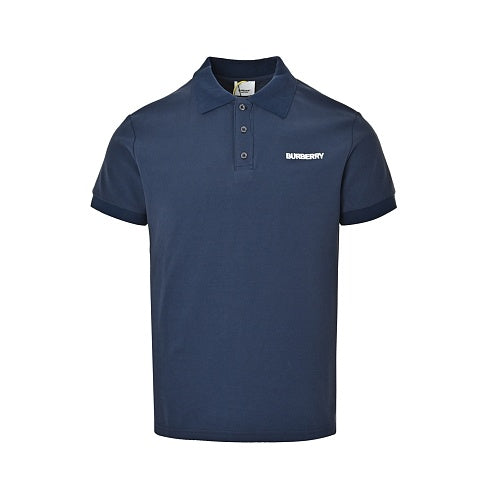 Burberry Casual Polo Shirt#17 - Navy Side