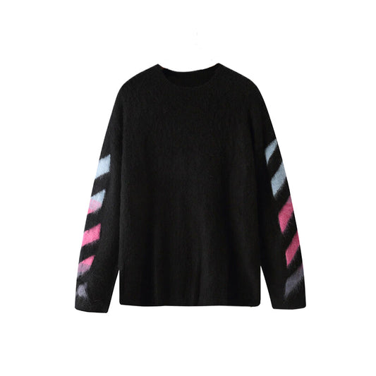 OFF-Whlte Intarsia Knit Sweater#1