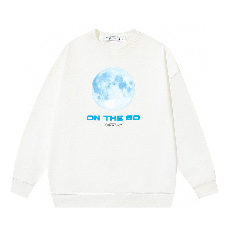 OFF-Whlte Heavyweight Moon Crewneck Sweatshirt