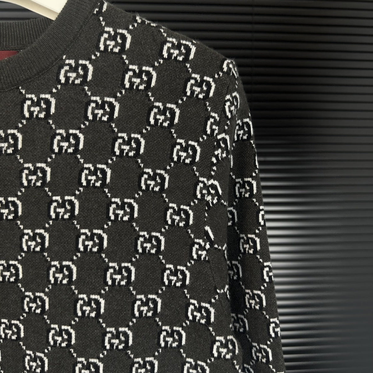Gucci Double-G Jacquard Crewneck Sweater - Image 6