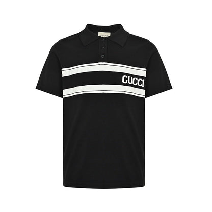 Gucci Stripe Logo Polo Shirt
