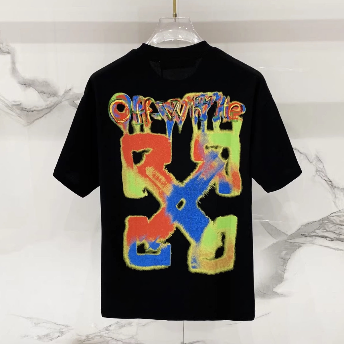 OFF-Whlte Arrow logo print T-shirt#91