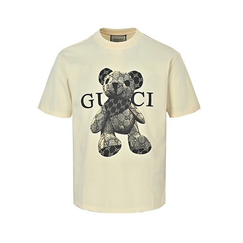 Gucci GG Teddy Bear Graphic T-Shirt — Ivory
