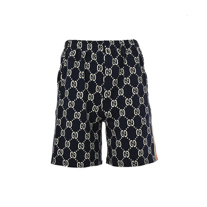 Gucci GG Monogram Shorts with Web Stripe