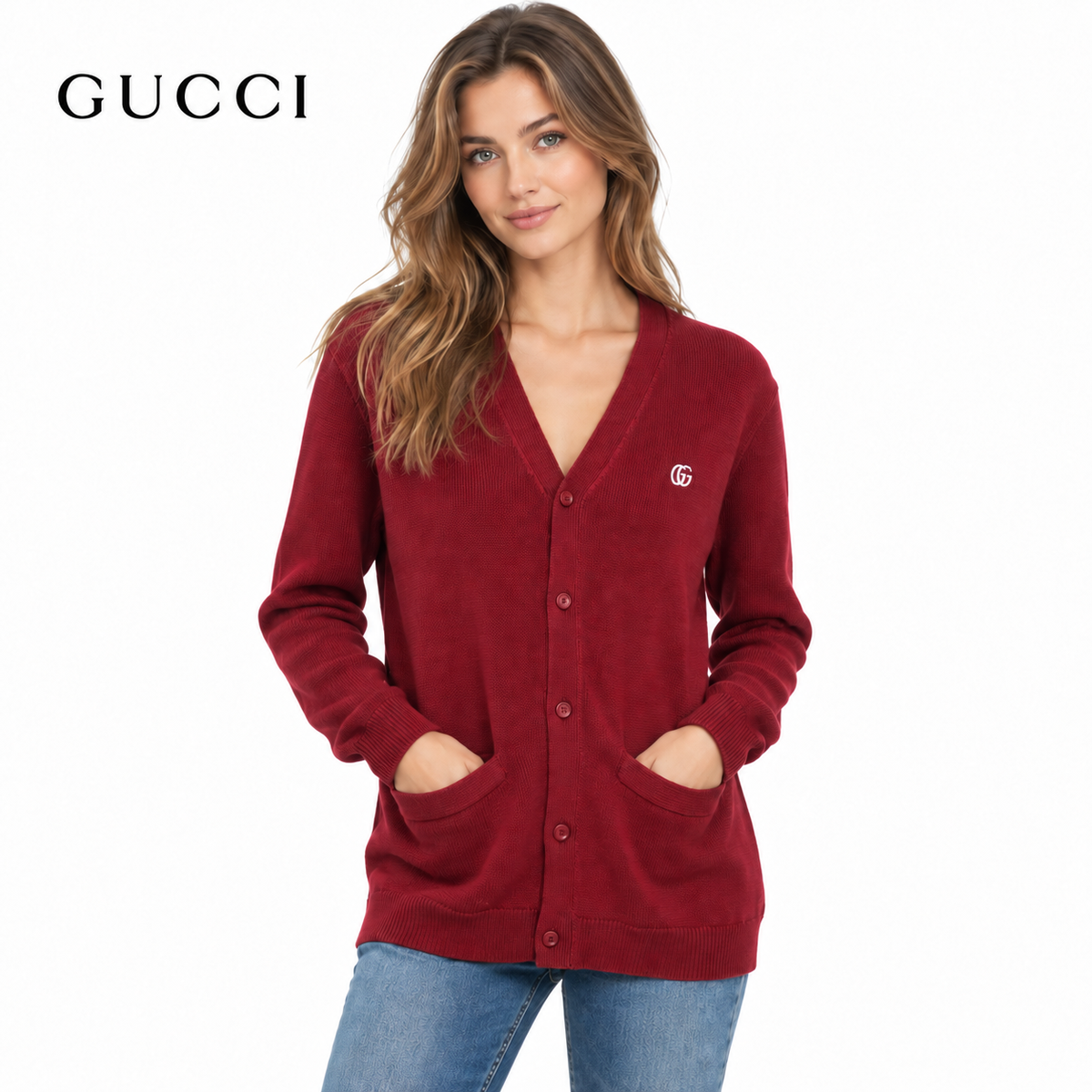 Gucci Unisex Embroidered Cardigan