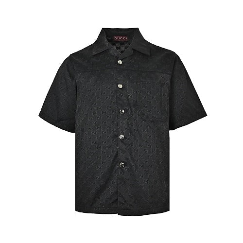 Gucci GG Monogram Short-Sleeve Shirt