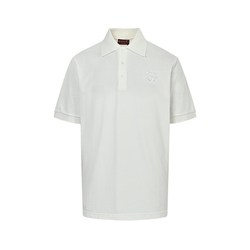 Gucci GG Embroidered Piqué Polo Shirt