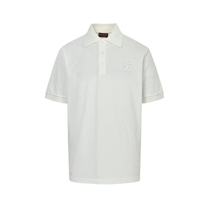 Gucci GG Embroidered Piqué Polo Shirt
