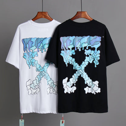 OFF-Whlte Arrow Logo Cotton T-shirt
