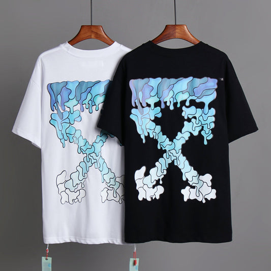 OFF-Whlte Arrow Logo Cotton T-shirt