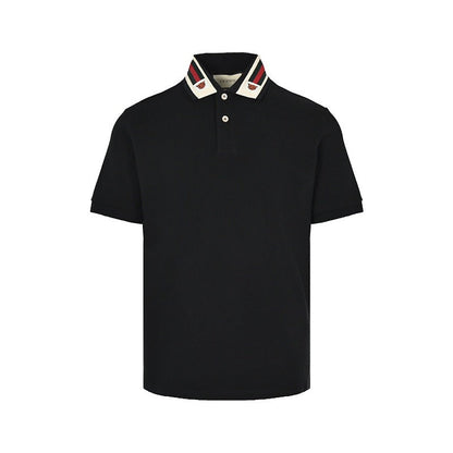 Gucci Web Stripe Collar Polo Shirt