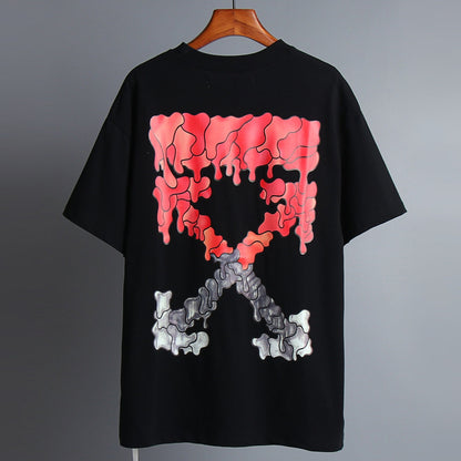 OFF-Whlte Arrow Logo Cotton T-shirt