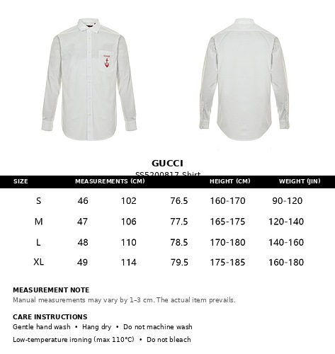 Gucci Anchor Embroidered Striped Cotton Long-Sleeve Shirt – White