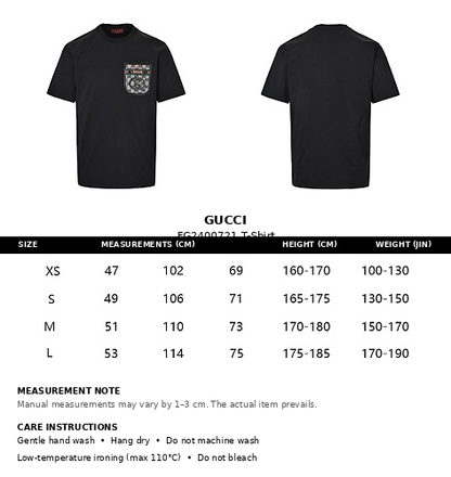 Gucci GG Supreme Crest Pocket T-Shirt