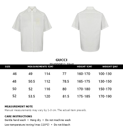 Gucci GG Monogram Short-Sleeve Shirt