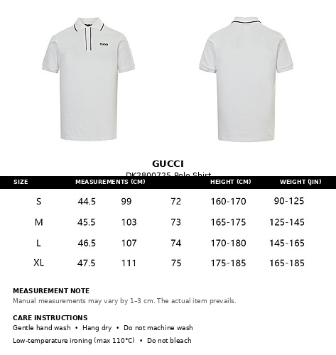 Gucci Embroidered Logo Polo Shirt — White Piqué