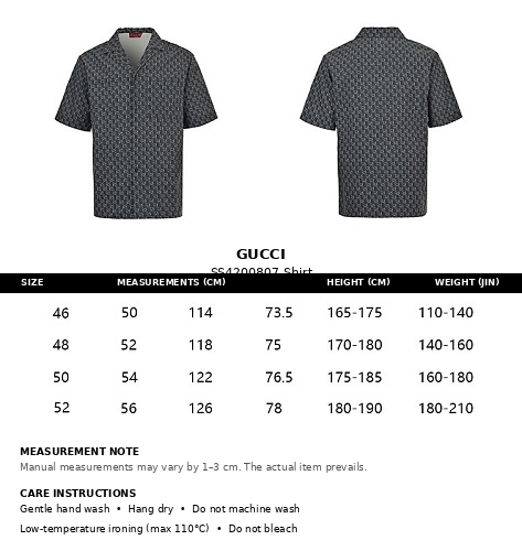 Gucci GG Monogram All-Over Print Camp Collar Shirt