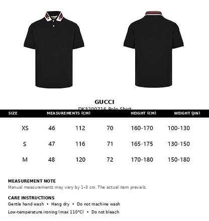 Gucci Web Stripe Collar Polo Shirt