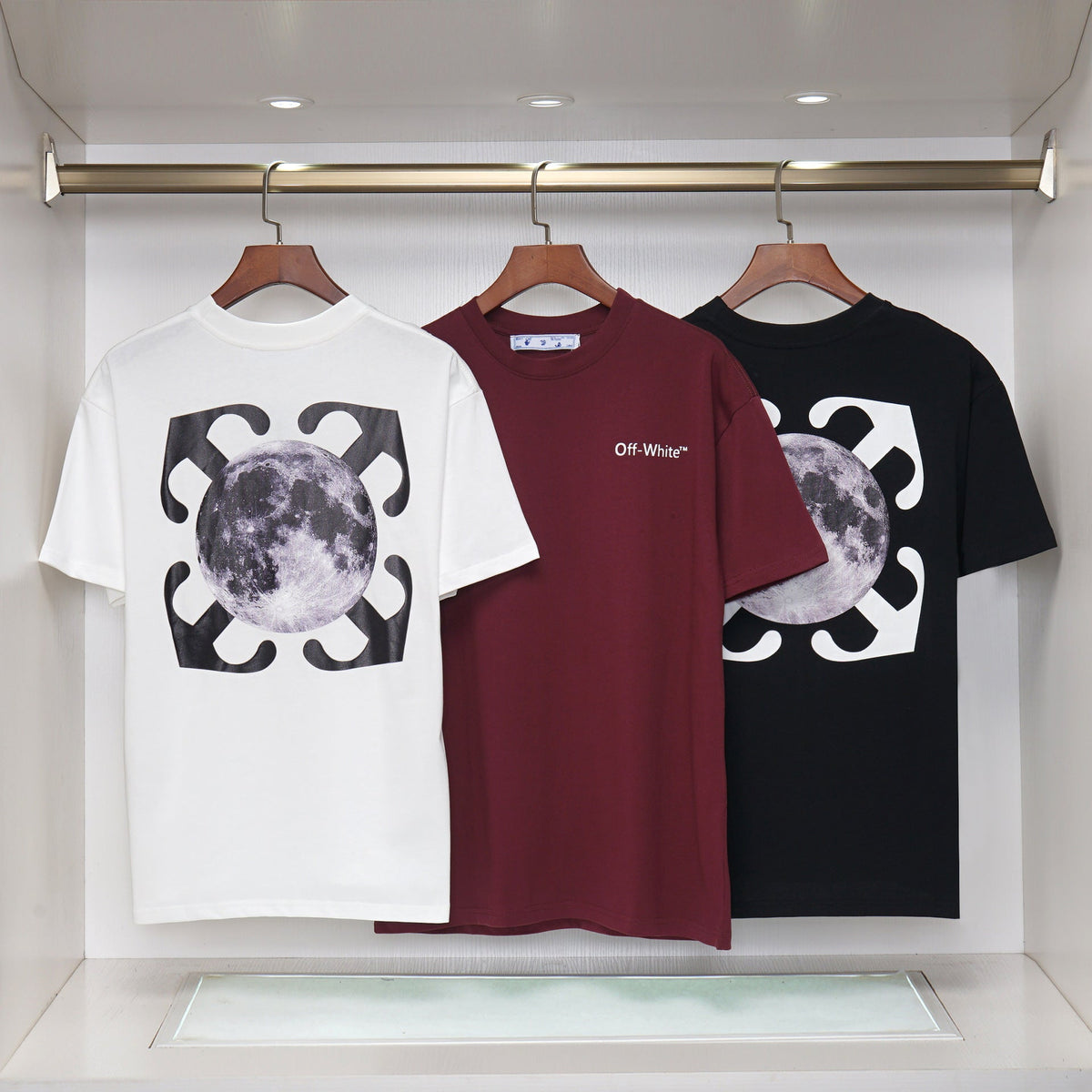 OFF-Whlte Arrow Logo Cotton T-shirt