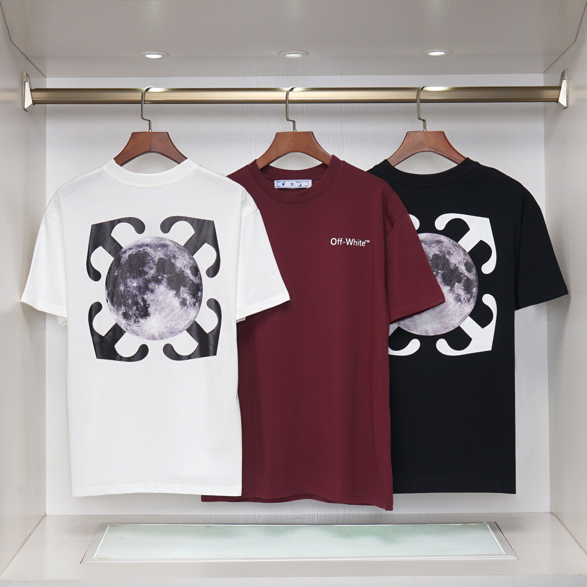 OFF-Whlte Arrow Logo Cotton T-shirt