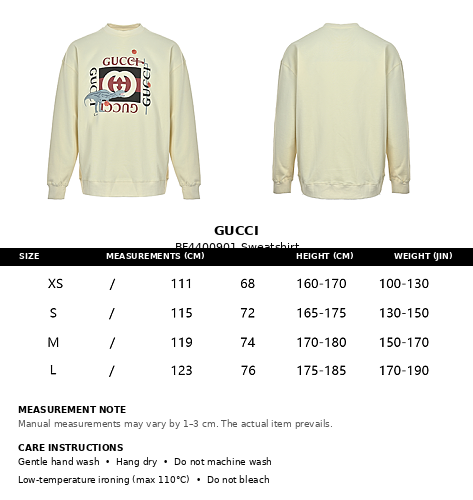 Gucci P185 Oversized Graphic Hoodie