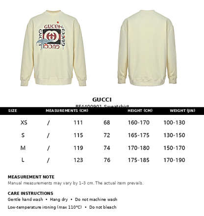 Gucci P185 Oversized Graphic Hoodie