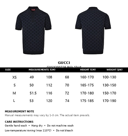 Gucci GG Jacquard Knit Polo Shirt
